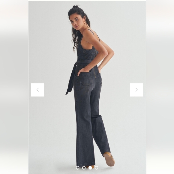 Anthropologie Pilcro Flared Denim Jumpsuit Size 4 - Picture 14 of 17